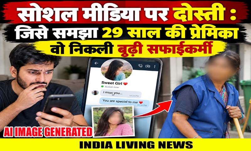 सोशल मीडिया पर दोस्ती : जिसे समझा 29 साल की प्रेमिका वो निकली बूढ़ी सफाईकर्मी