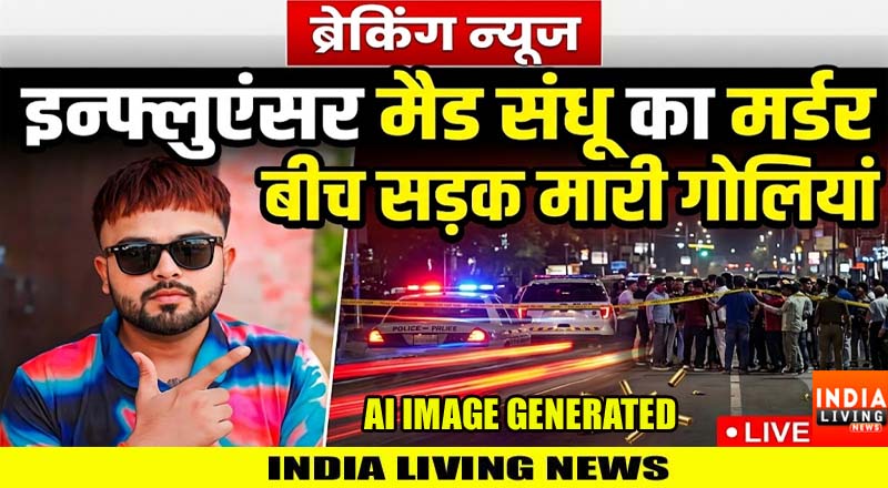 Breaking News :  सोशल मीडिया इन्फ्लुएंसर मैड संधू का मर्डर: बीच सड़क मारी गोलियां
