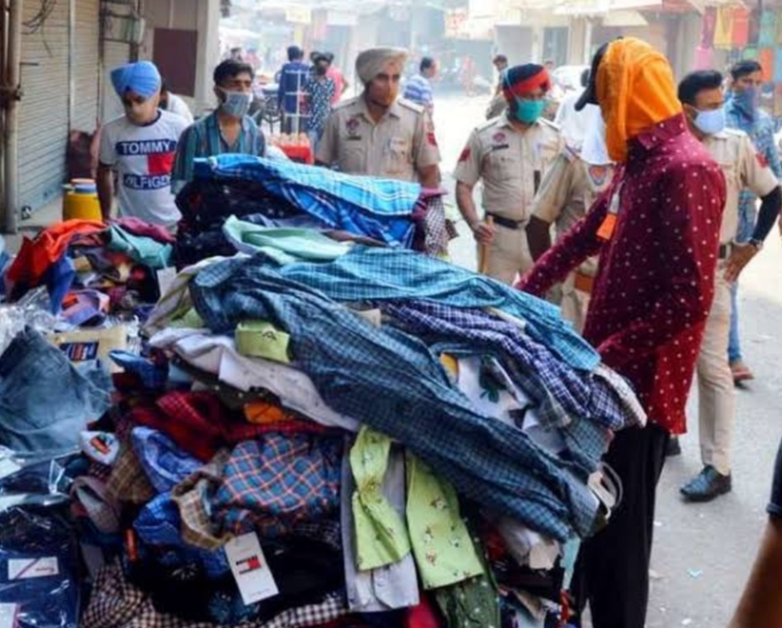 In Jalandhar, the Sunday market, adorned with rumors, has finally finished, a day before the police had closed the market wrong announcement
