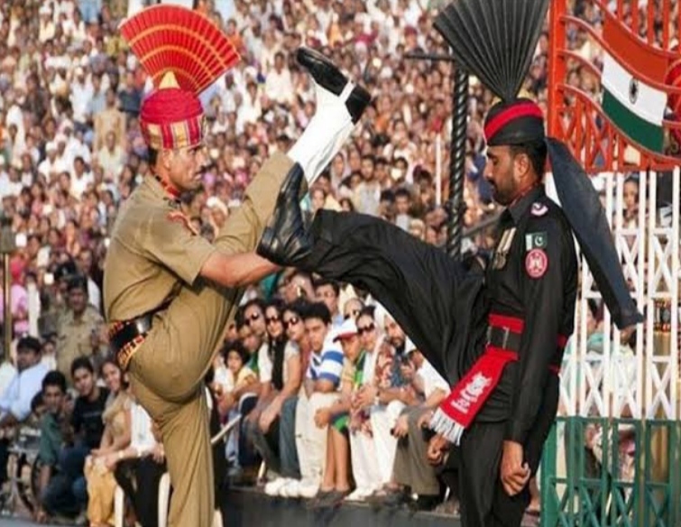 Regular retreat ceremony resumes at Attari-Wagah border of India-Pakistan