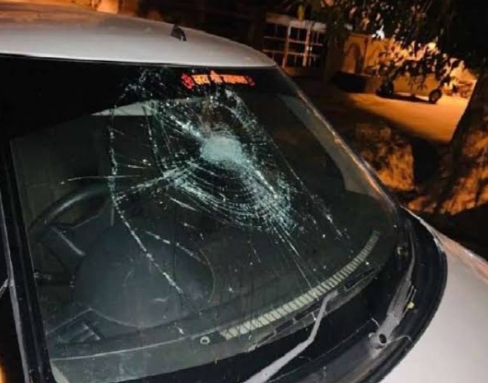 In Jalandhar's Arjun Nagar, mischievous elements broke the glass of vehicles