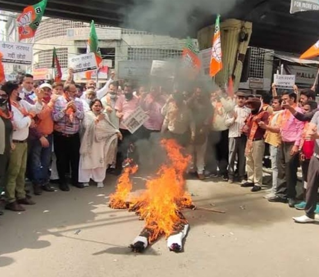 attack-on-bjp-mla-in-punjab-bjp-protest-against-the-attack