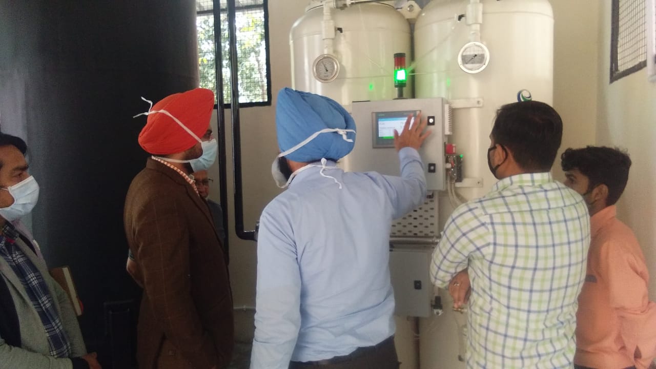 The Jalandhar administration has firmly deployed staff to run and maintain the oxygen plant in the civil hospital.