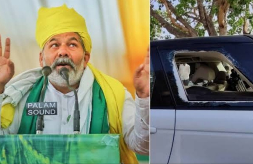 After the attack on Rakesh Tikait, farmers became furious on the borders of Delhi, jammed with a tractor trolley.