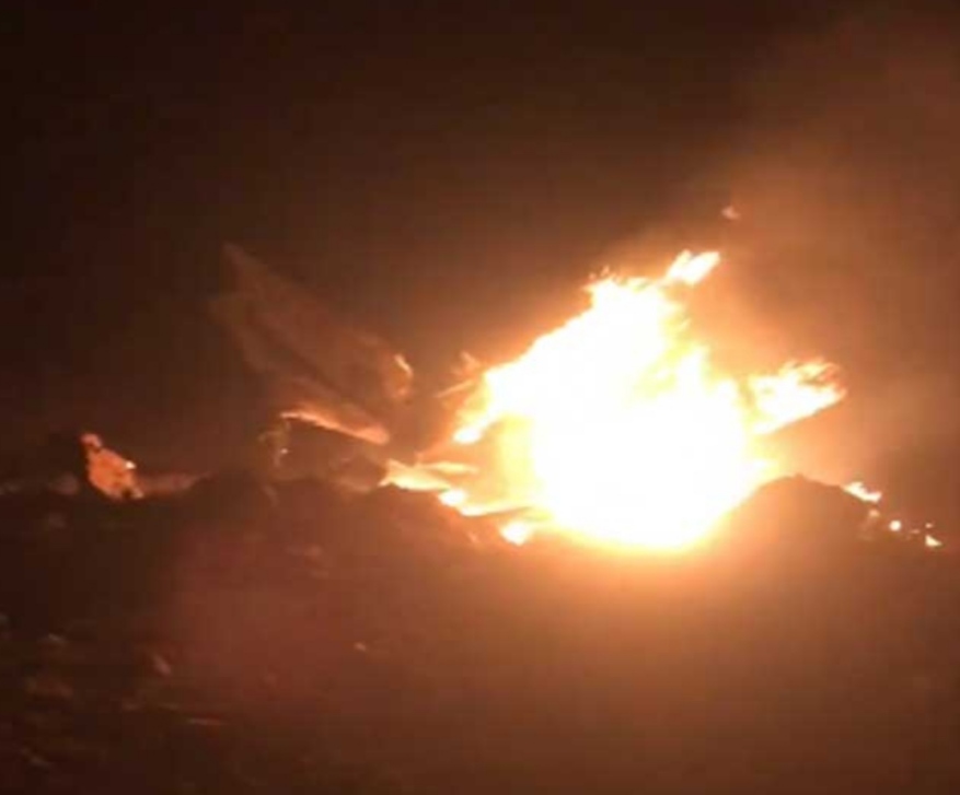 airforce-plane-falls-in-moga-of-punjab-and-explosion-with-fire