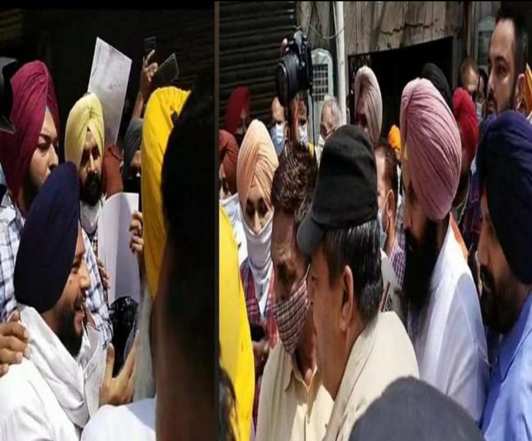Dispute in MLA Simarjit Singh Bains and Akali leader Gurpreet Gosha over inauguration, fierce scuffle on both sides