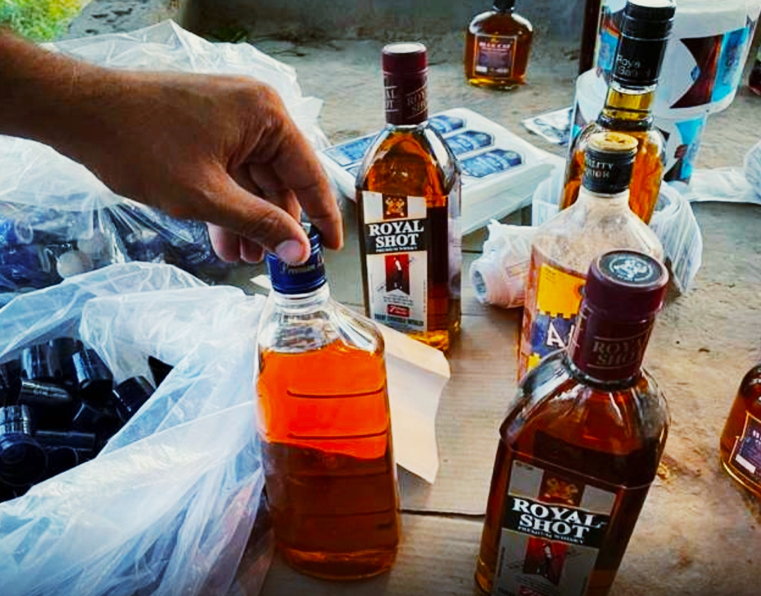 Punjab excise department caught illegal liquor factory in village Badal