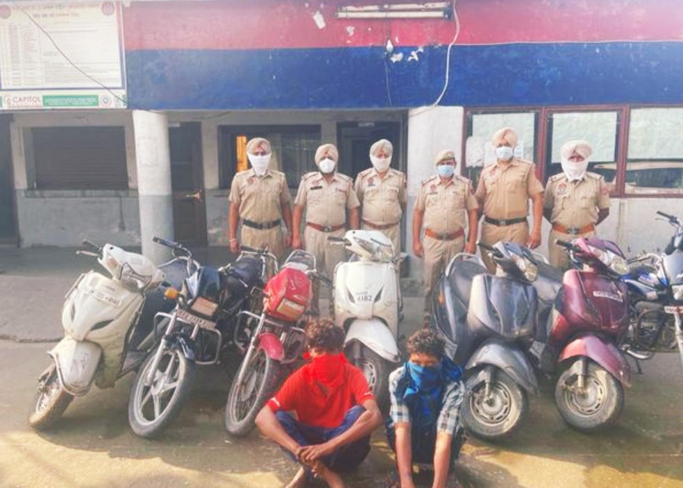 Jalandhar police got big success, 7 bike-activa including 2 thieves arrested