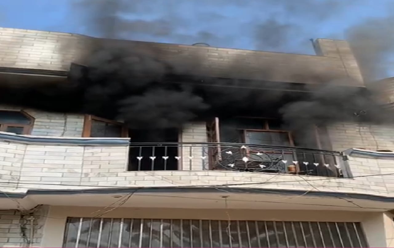 A fierce fire broke out in the Kothi in Model Town of Jalandhar