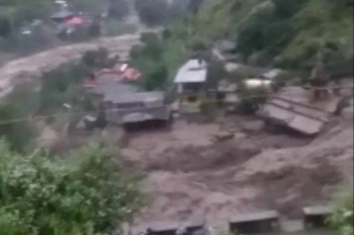 himachal-pradesh-river-floods-due-to-heavy-rains-in-kullu-cloud-burst-in-kinnaur