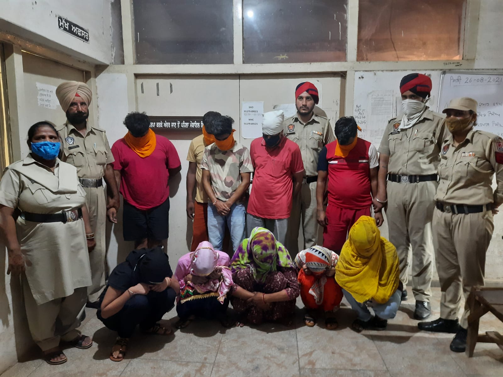 Police arrested boys and girls in objectionable condition by raiding the guest house