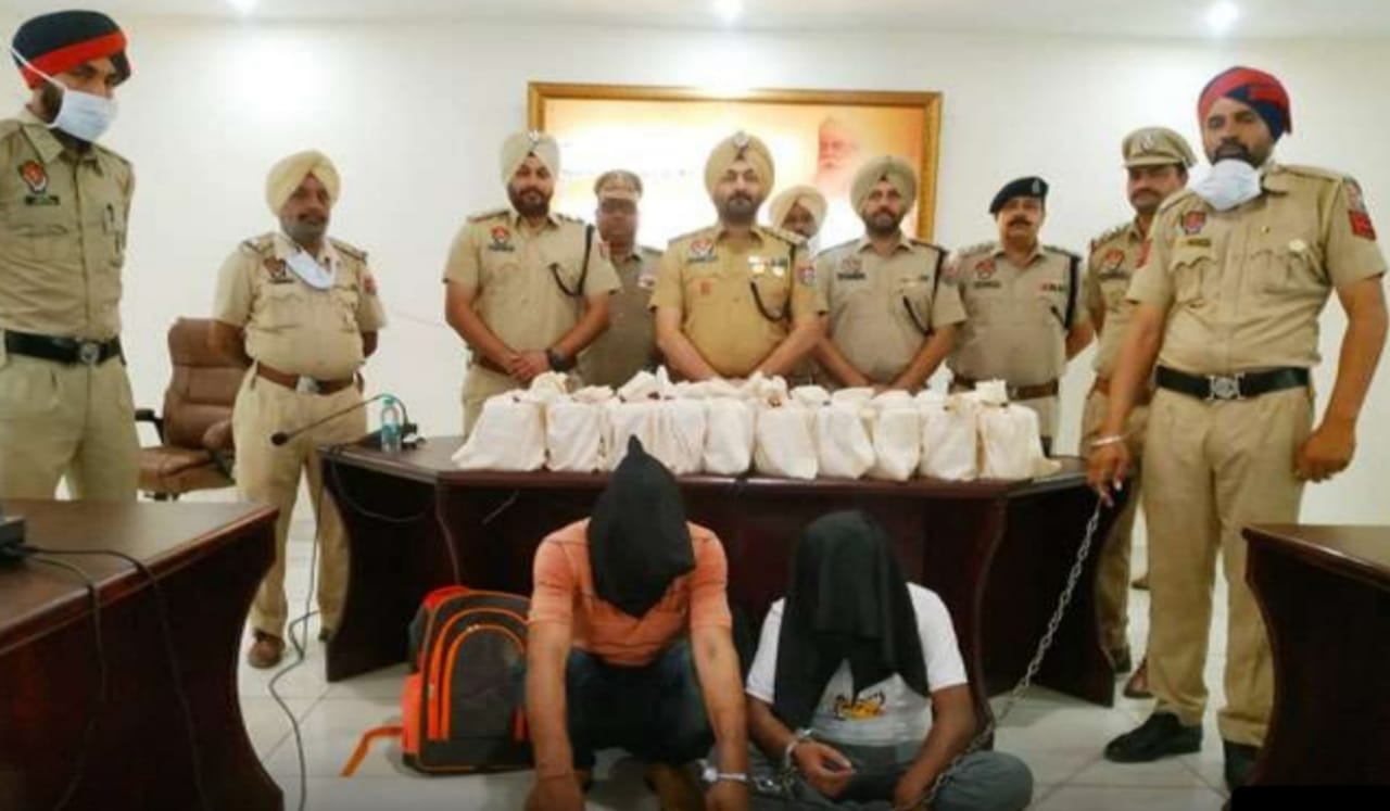 Big drug racket busted in Kapurthala, 20 kg heroin worth Rs 100 crore recovered, two people arrested