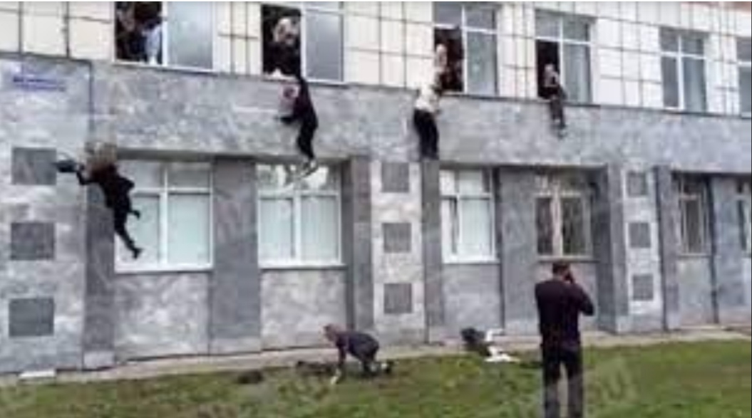 Student fired indiscriminately at Russian university, 8 killed, students jumped from windows