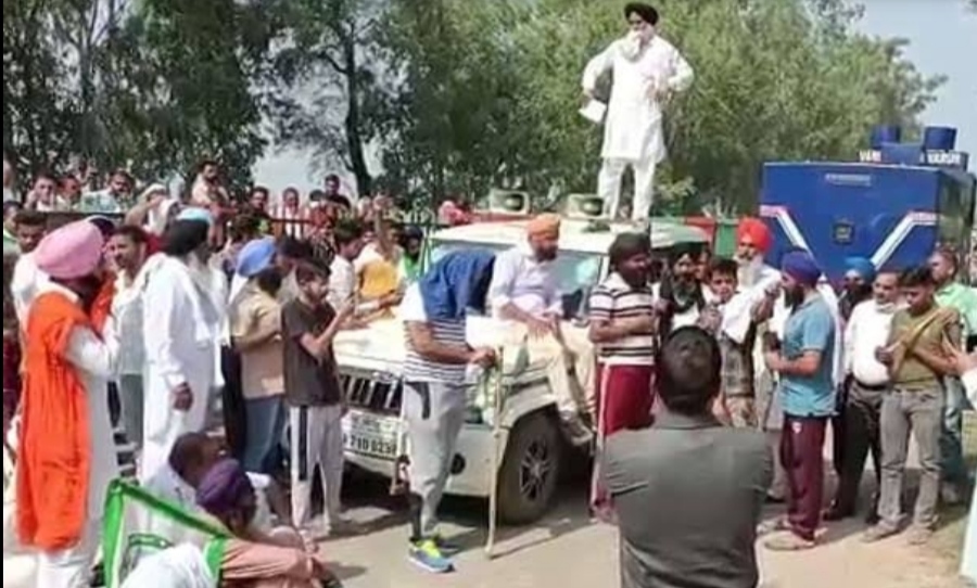 In Haryana, the car of BJP MP's convoy hit the farmer, there was a lot of ruckus