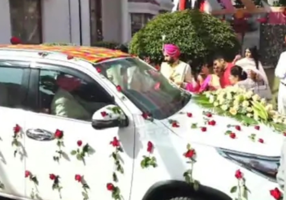 Punjab Chief Minister Charanjit Channi has a different style, drives his son's wedding car himself