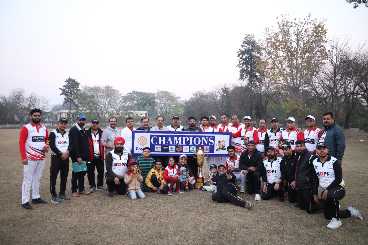 Rotary Club Jalandhar East organized cricket match at FC Sondhi Ground