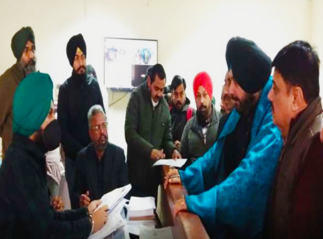 Punjab Election 2022: Punjab Congress President Navjot Sidhu filed his nomination