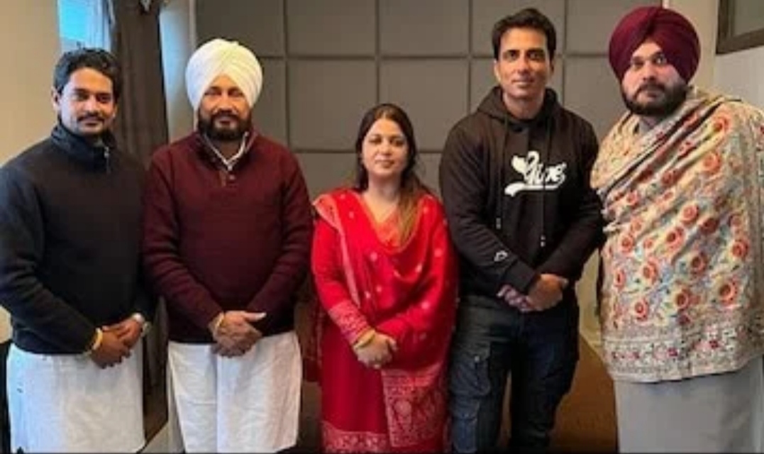 Film actor Sonu Sood's sister Malvika formally joins Congress