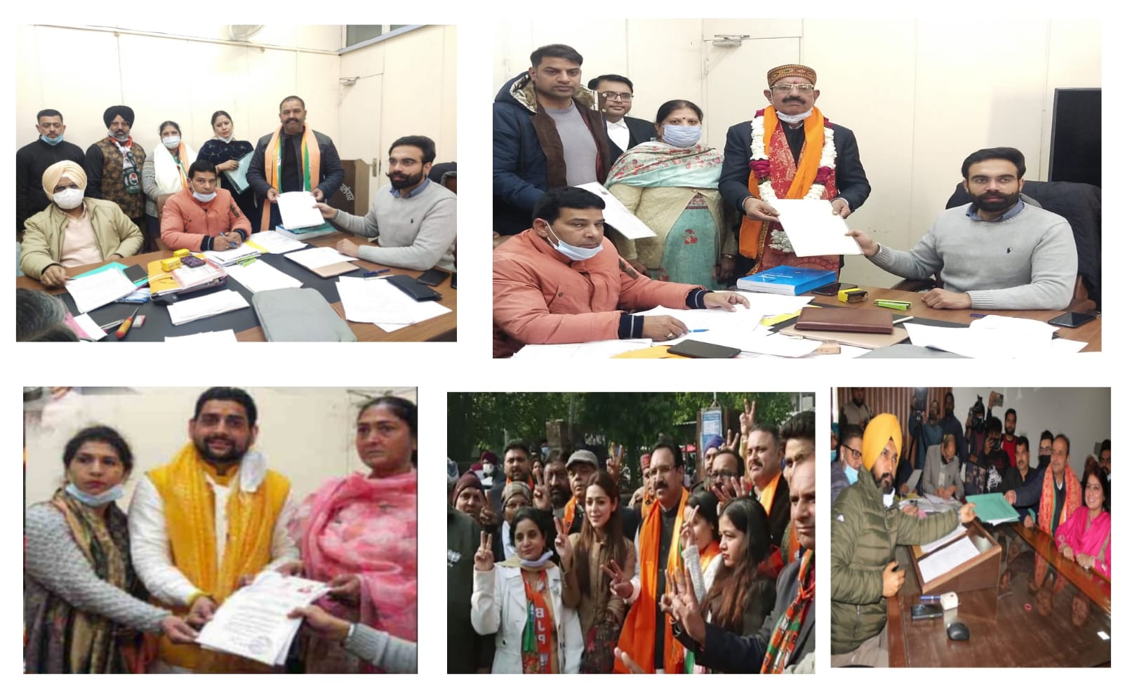Punjab Election 2022: West, Central, Cantt candidates filled their nominations in Jalandhar, tomorrow is the last day