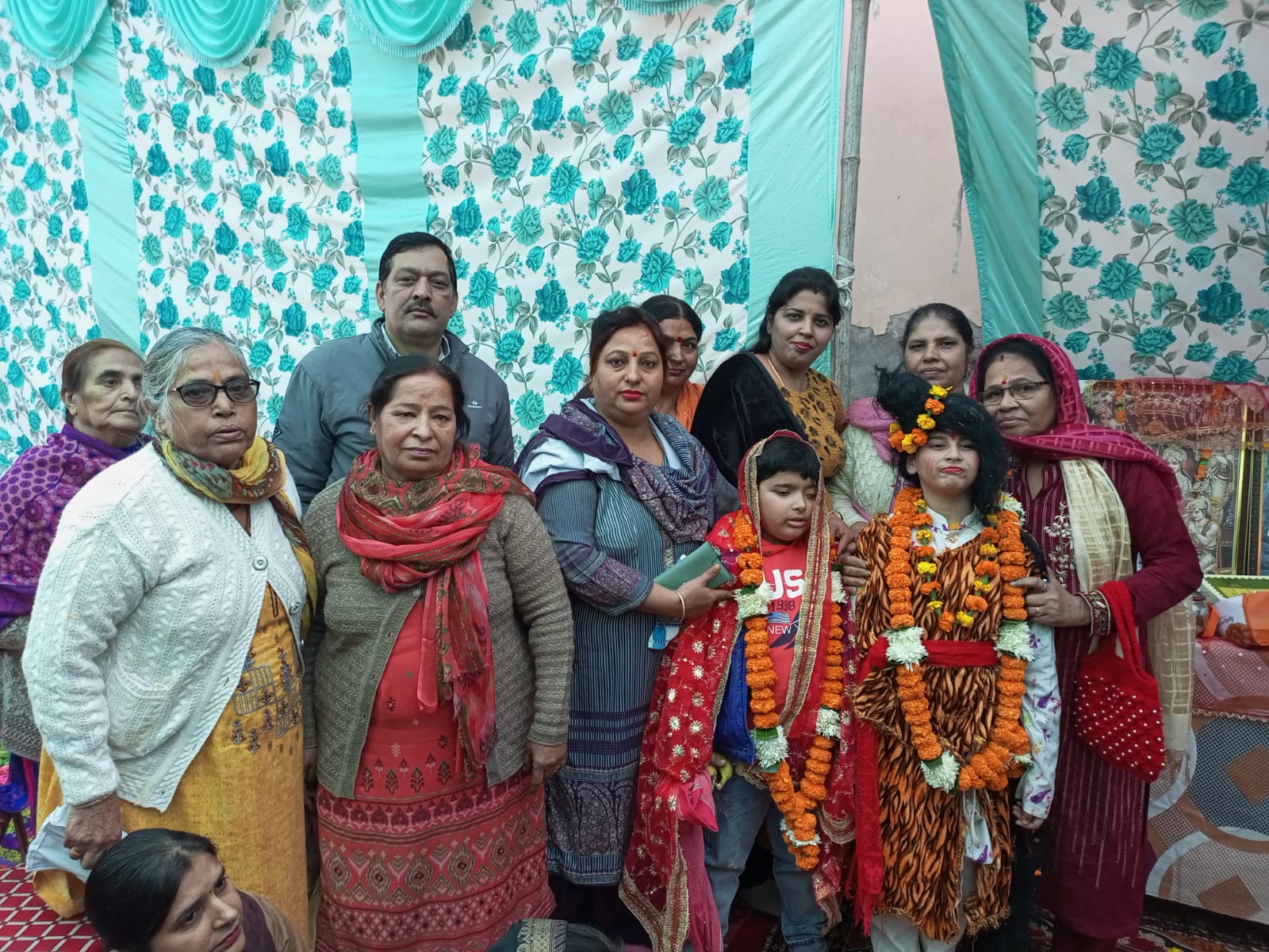 On the occasion of New Year, Shiva marriage is organized by New Ghai Nagar Mahila Kirtan Mandal.