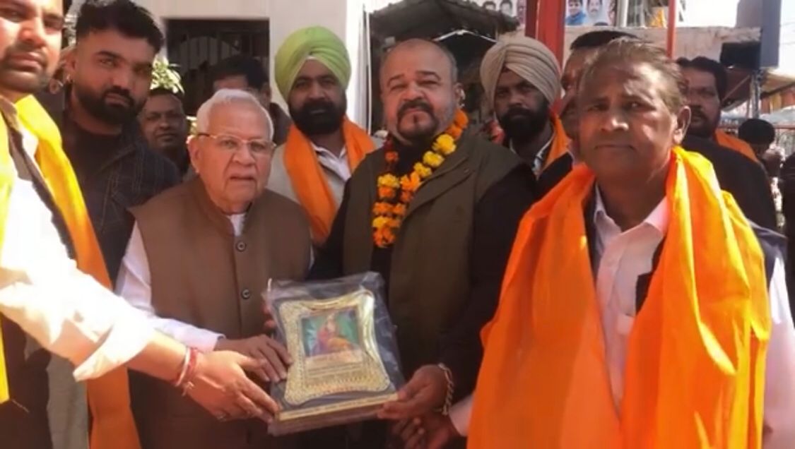 A felicitation ceremony was organized by the Chairman of Lord Valmiki Welfare Society Kamal Dev Joshi and Punjab President Ram Luhya ji at Lord Valmiki Temple in Ali Mohalla.