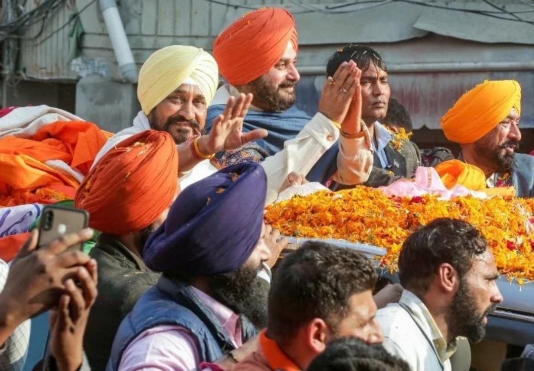 Charanjit Channi campaign for Navjot Sidhu