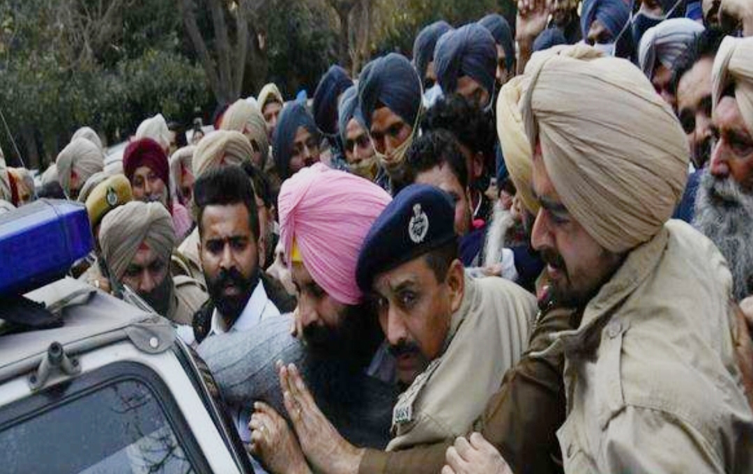 MLA Simarjit Bains arrested, supporters shouted slogans outside the court