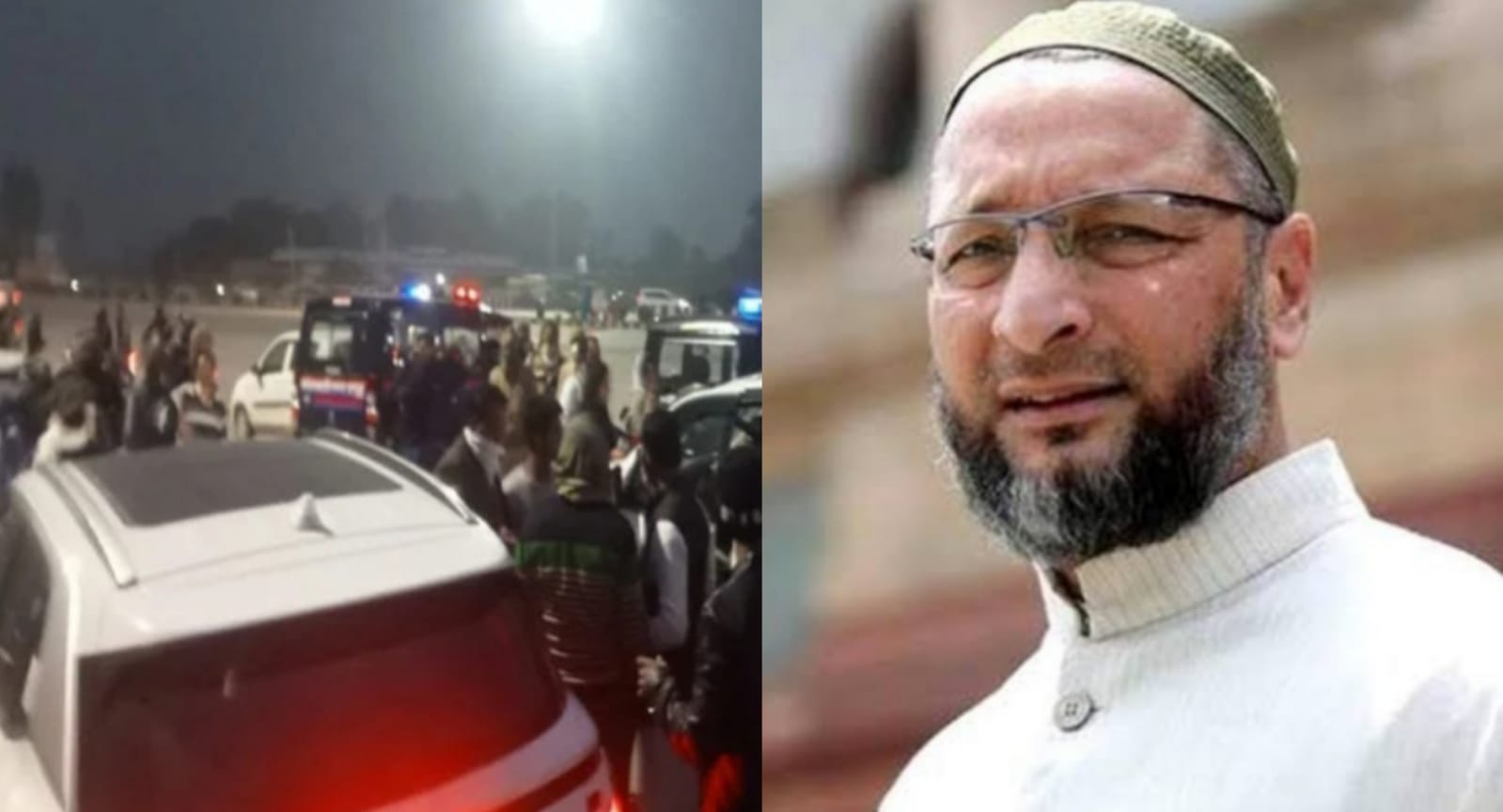 AIMIM President Owaisi's convoy attacked, attackers fired