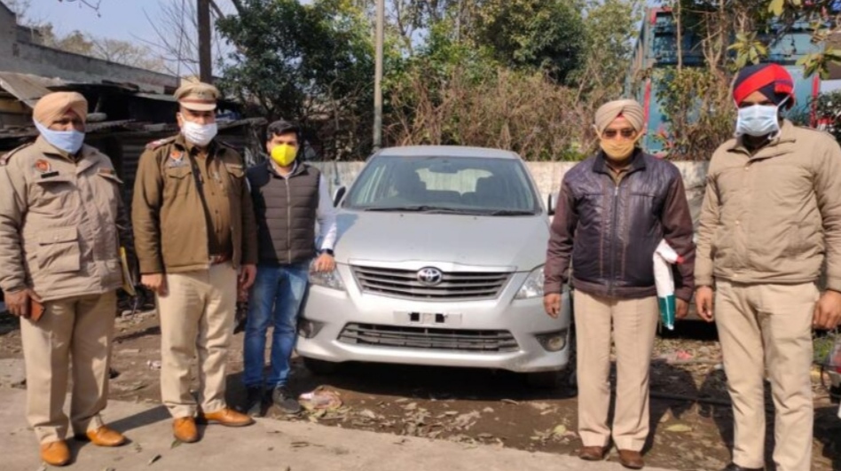 Jalandhar Police recovered the stolen Innova vehicle
