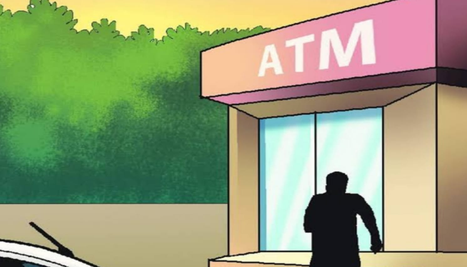 Big news: Robbers cut SBI ATM with gas cutter in Phagwara, took away 23 lakh cash