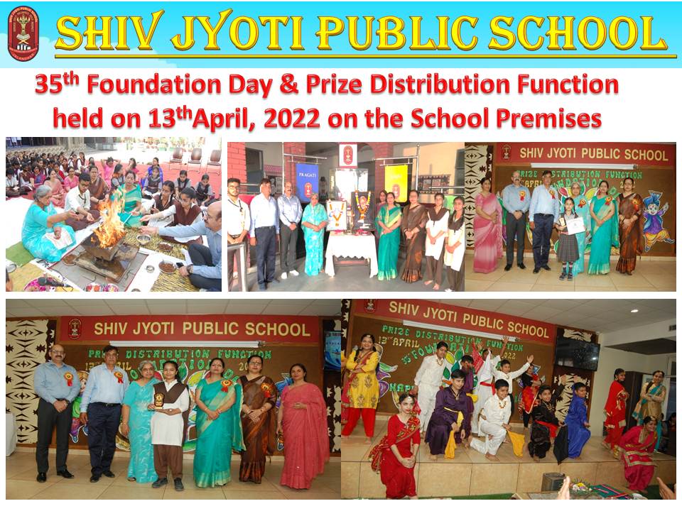 Organizing '35th Foundation Day and Prize Distribution Day' at Shiv Jyoti Public School