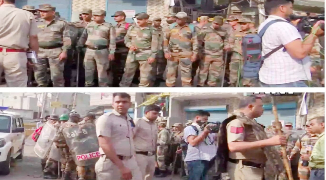 Delhi Police in action after violence in Jahangirpuri area of Delhi, 14 people arrested so far