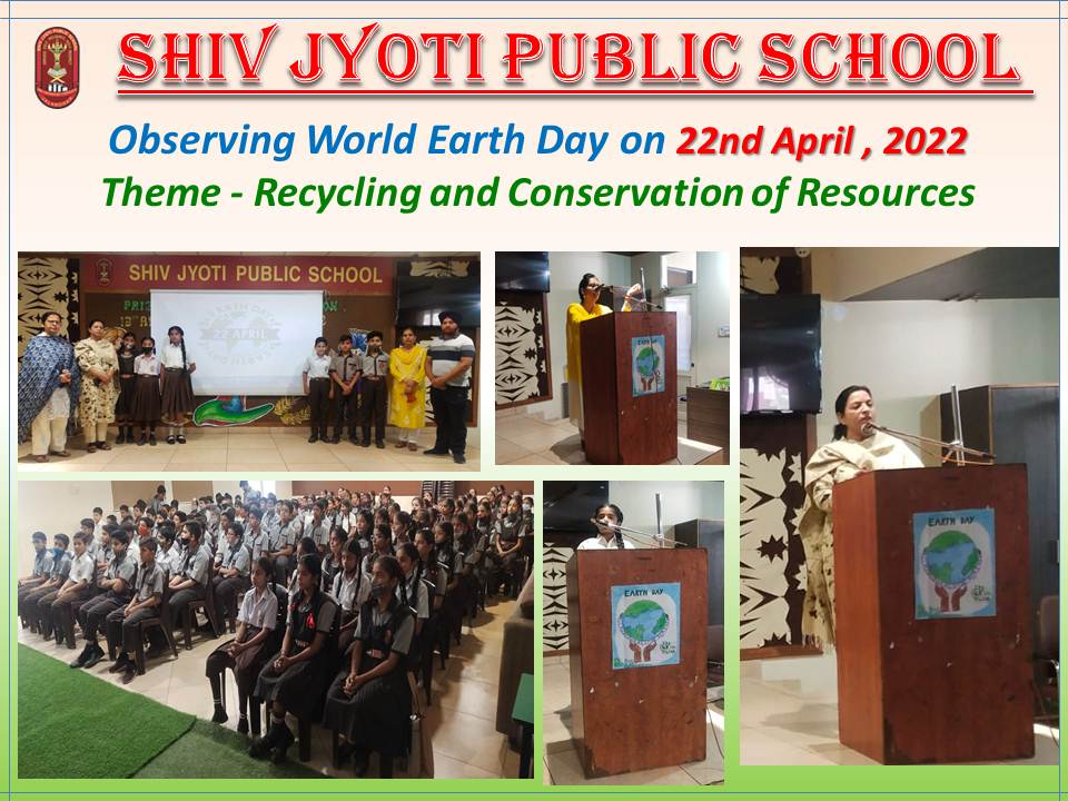 'World Earth Day' organized at Shiv Jyoti Public School, Jalandhar