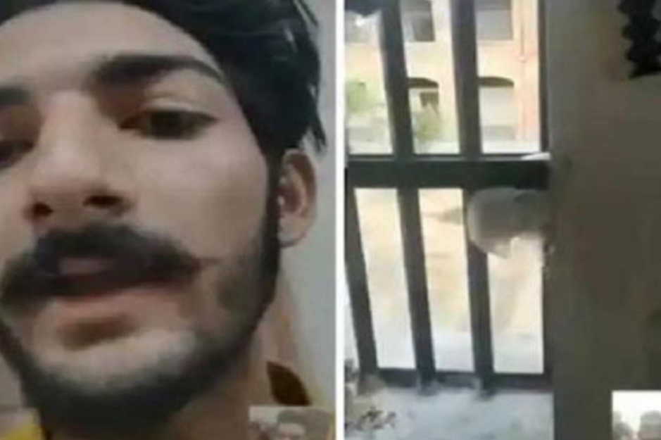 The accused of Arms Act lodged in the jail showed the barracks by making a video call from inside, the jail superintendent suspended