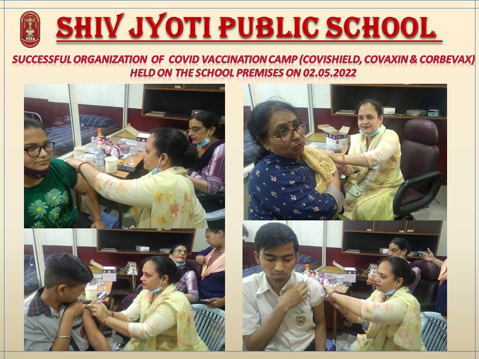 Successfully organized 'Camp for Anti-Corona Vaccination' in Shiv Jyoti Public School