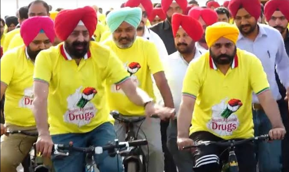 Cycle rally against drugs in Punjab's Sangrur, CM Bhagwant Mann attended
