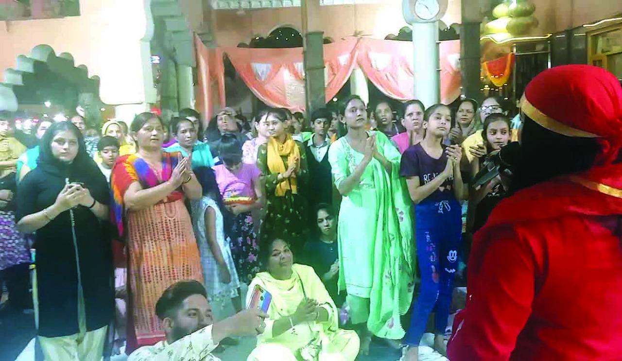 Mata ki Chowki and 108 Durga Stuti recitation organized by Shri Siddhbaba Balak Nath Mandir Committee