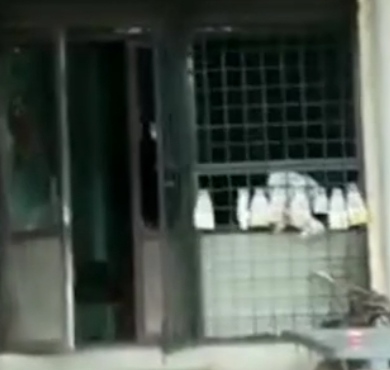 Cylinder exploded in Maqsood vegetable market, the doors of the shop, glass and fan were broken due to the explosion.