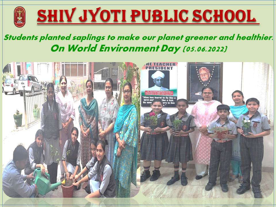 'World Environment Day' organized at Shiv Jyoti Public School