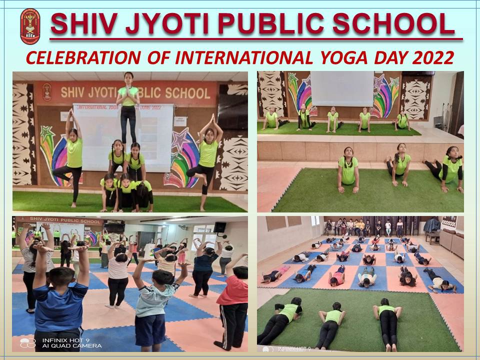 'Eighth International Yoga Day' organized at Shiv Jyoti Public School