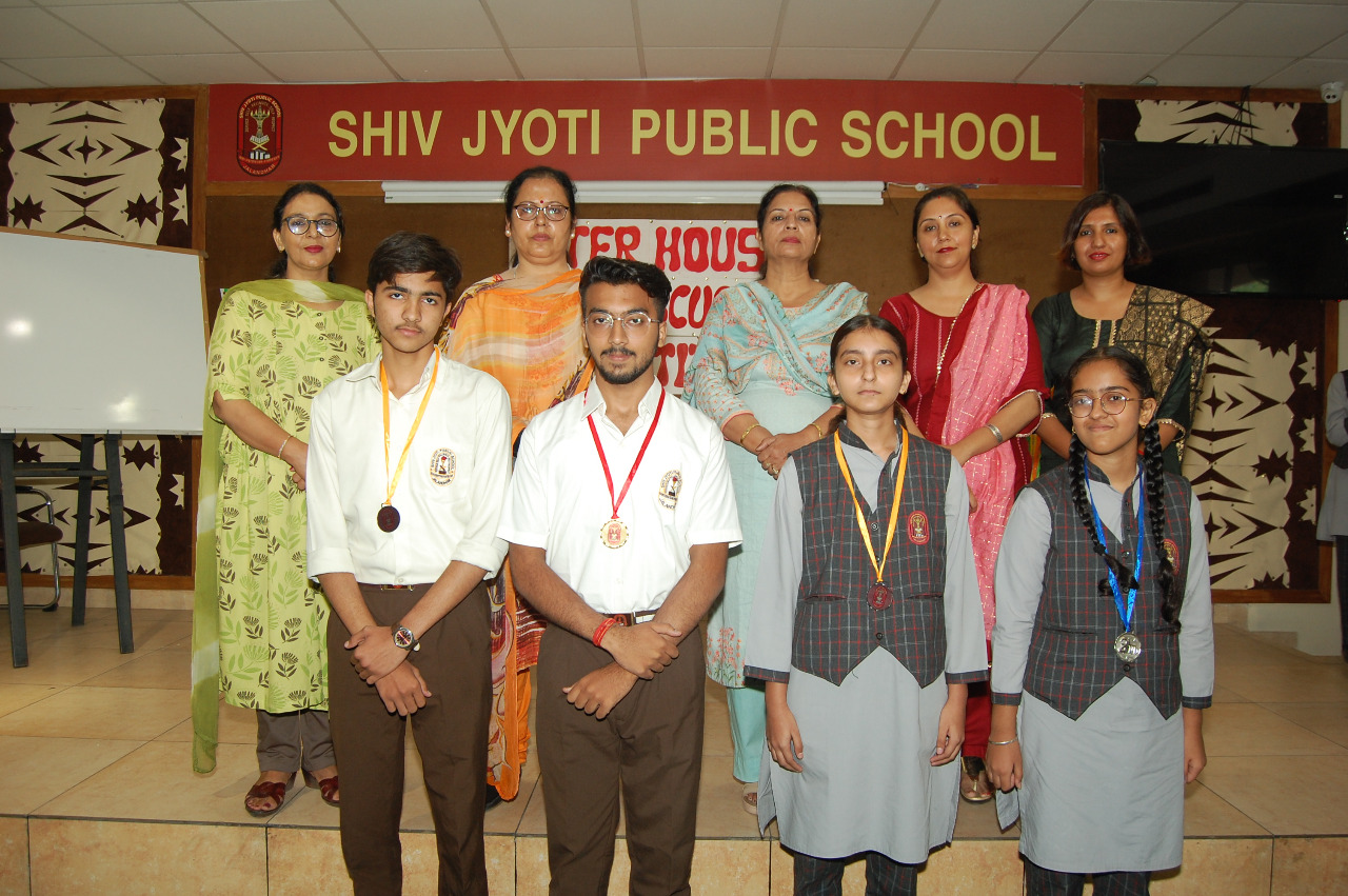 Successful organization of 'Intersadan Group-Discussion Competition' in English language in Shiv Jyoti Public School