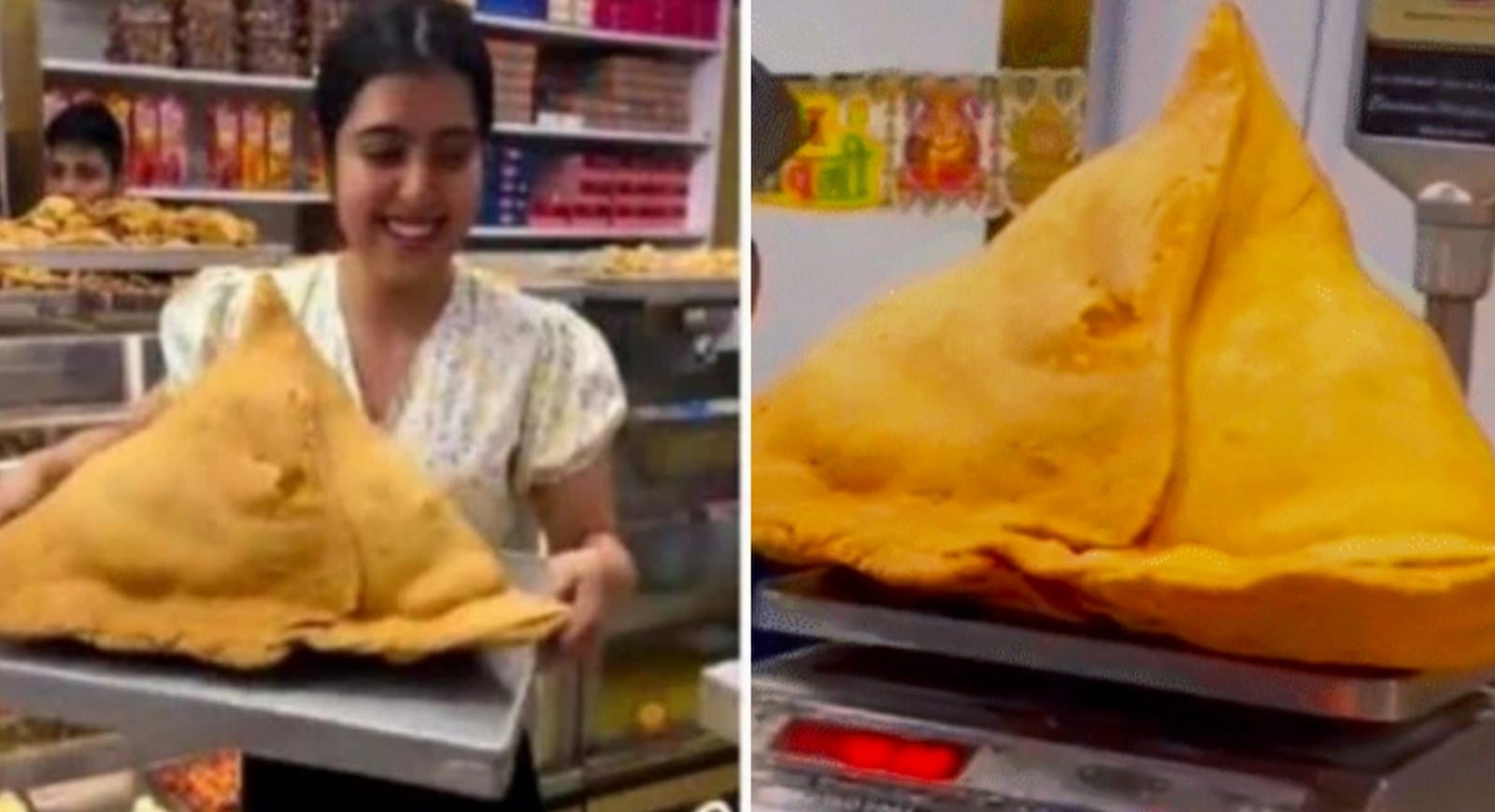 Video of samosa weighing 8 kg is going viral