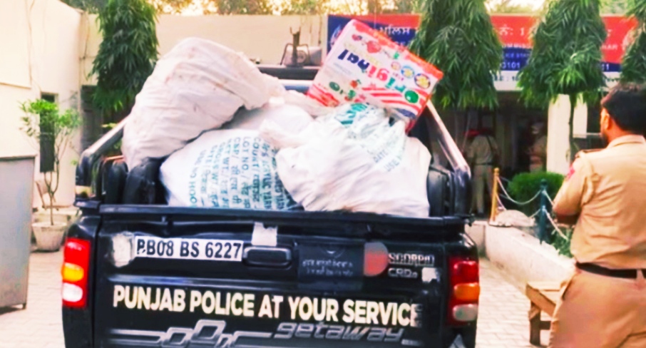 Taking action on behalf of Police Station 1, took possession of the stock of a firecracker trader.