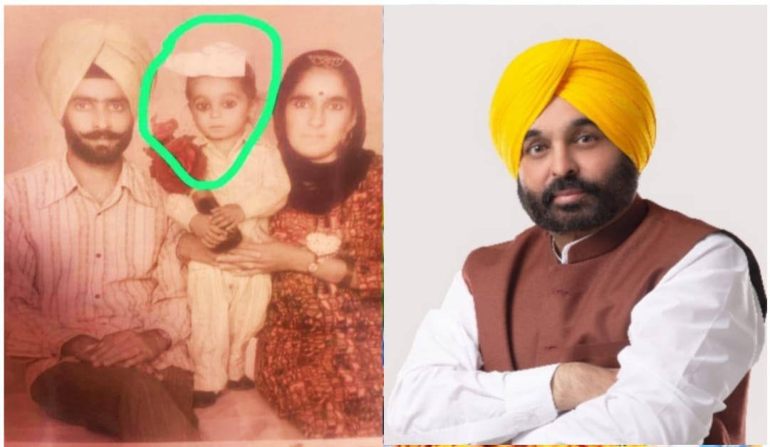 Punjab CM Bhagwant Mann's birthday today, he shared childhood picture