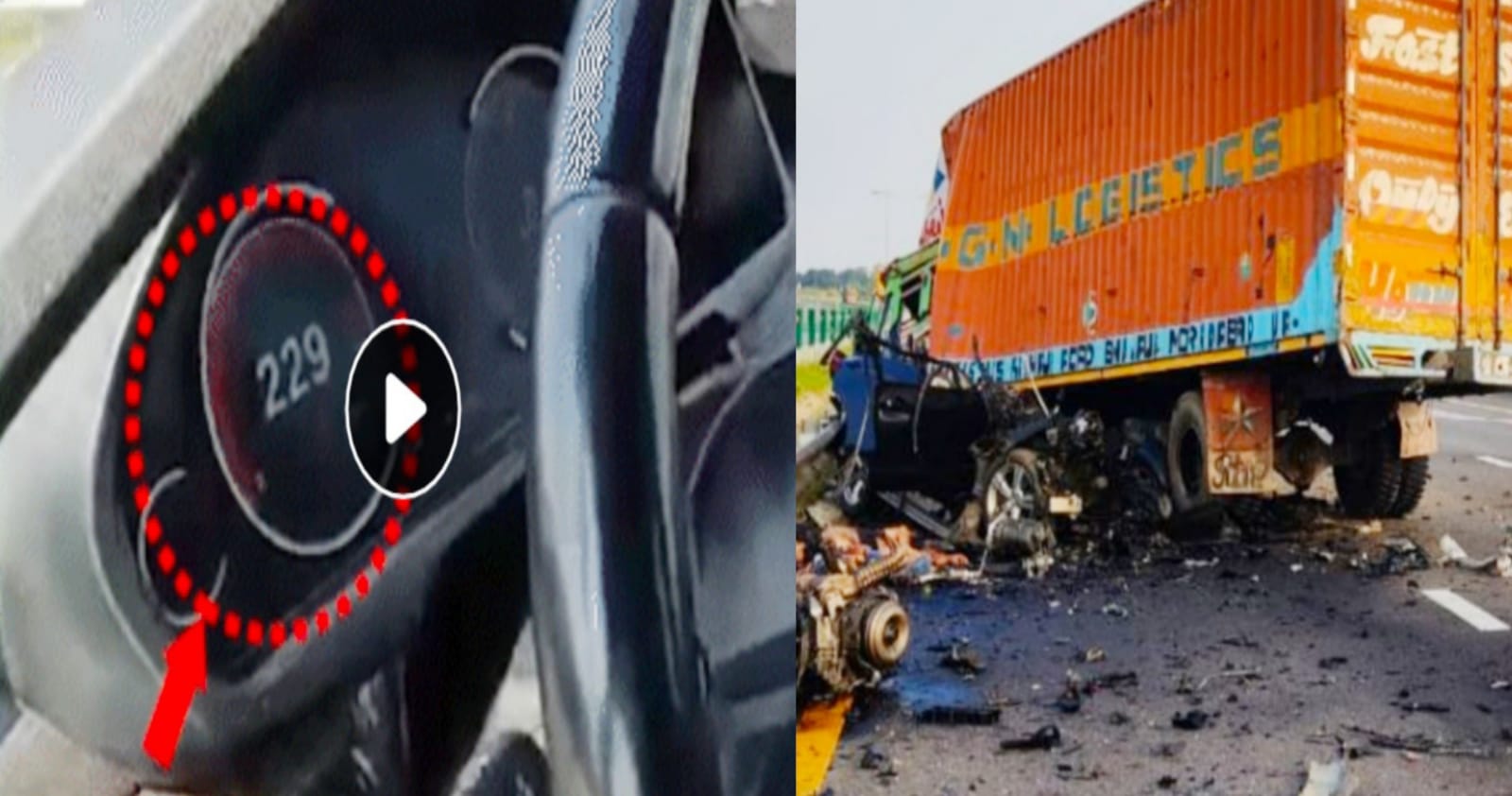 BMW car accident at 230 speed, passengers of the car was live on Facebook, said everyone will die, it became true