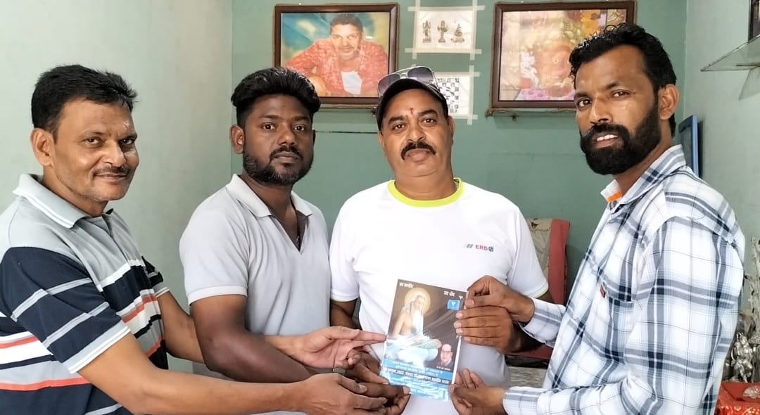 invitation to Rakesh Chawla, Chief Editor of Punjab Express News Channel, to attend the 22nd holy Valmiki Satsang being organized by Srishti Karta Valmiki Mahasabha.