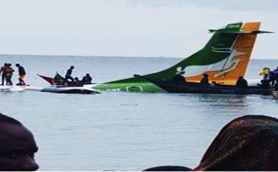 BIG NEWS : Passenger plane crashes in water during landing in Tanzania