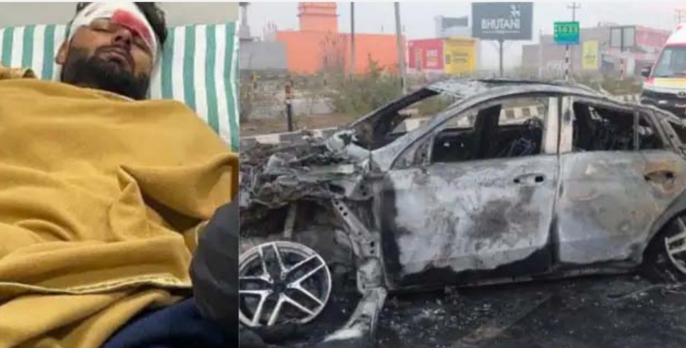 Horrible accident of cricketer Rishabh Pant's car