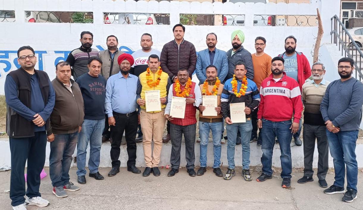 Sandeep Verma Vice President, Vishal Sharma Coordinator, Sunny Bhagat and Pawan Kumar became Joint Secretaries of DMA