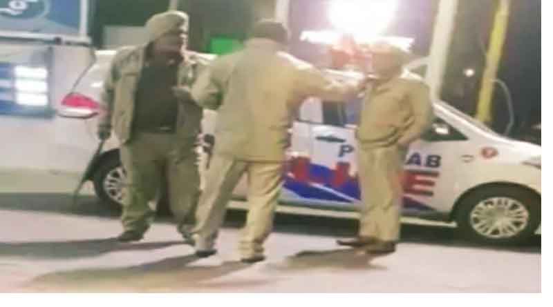 Police personnel clashed with each other in Jalandhar, tore their uniforms, showered them with sticks